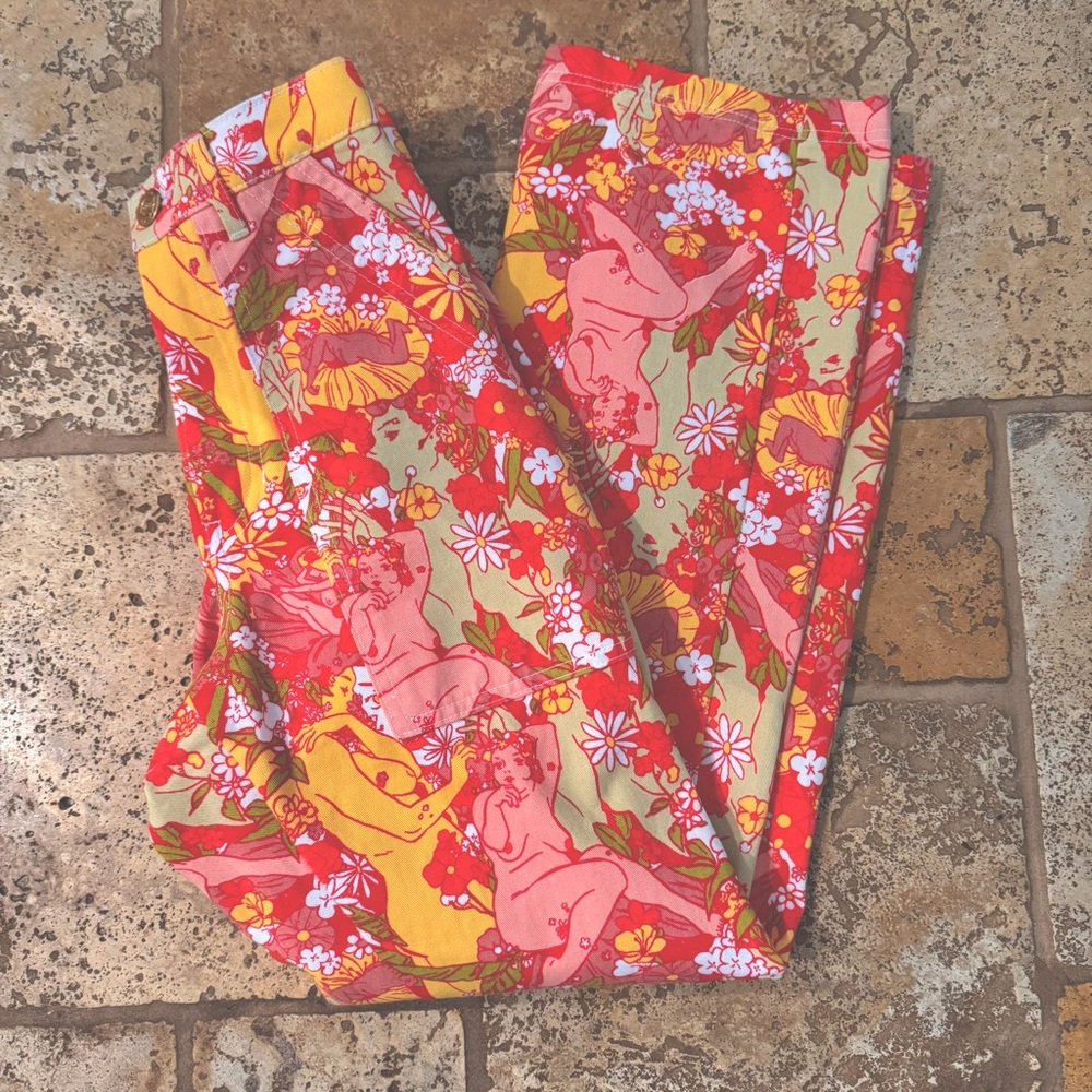 RARE Big Bud Press Spring Rapture Work Pants Pink Size Extra Extra Small